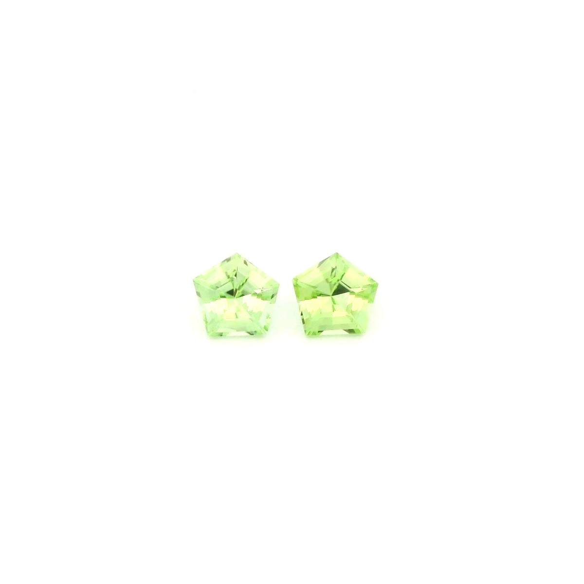 Pakistani Peridot Fancy Cut Matched Pair 1.50ct (N) 6mm 75pct