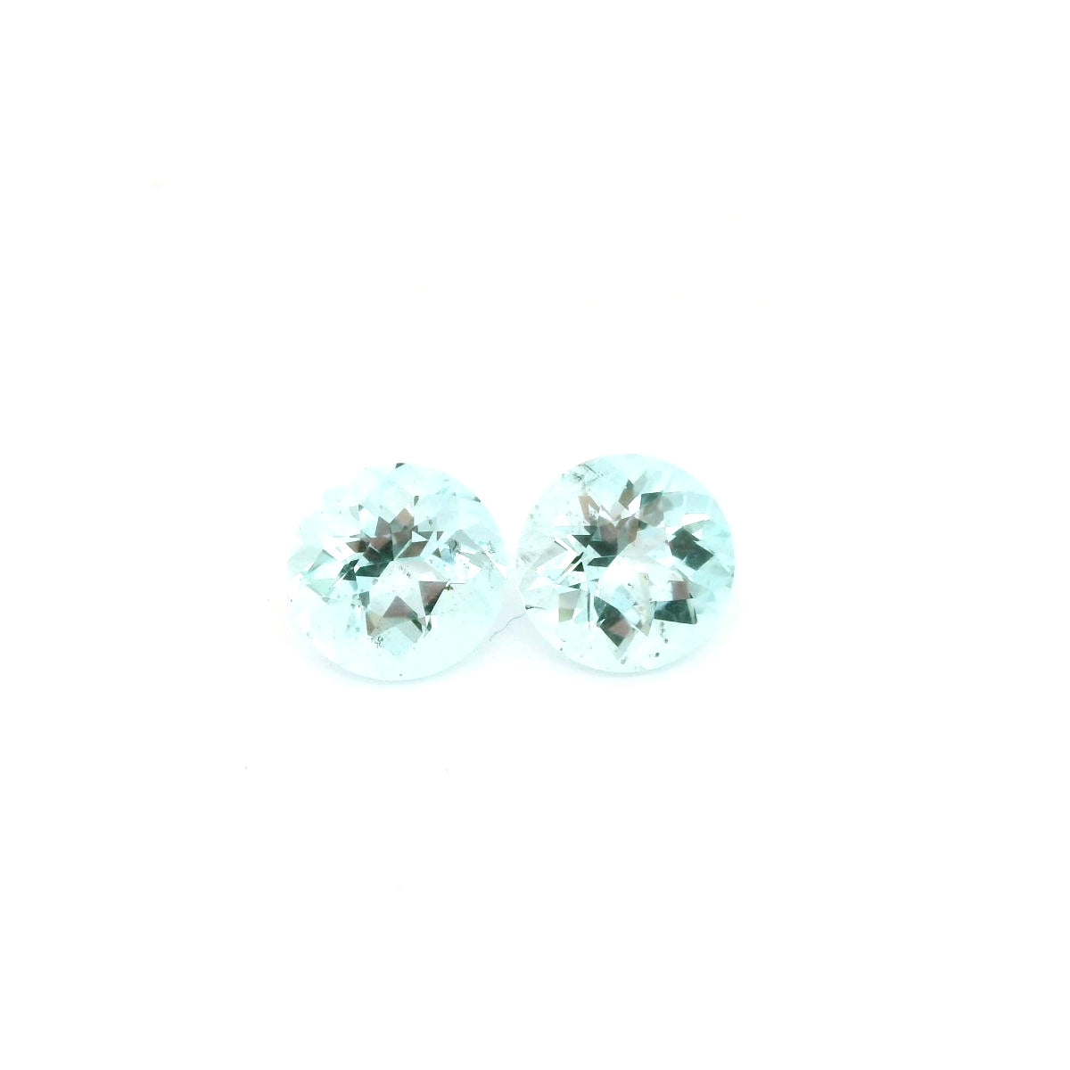 Madagascar Aquamarine Round Matched Pair 3.44ct (N) 8mm 250pct