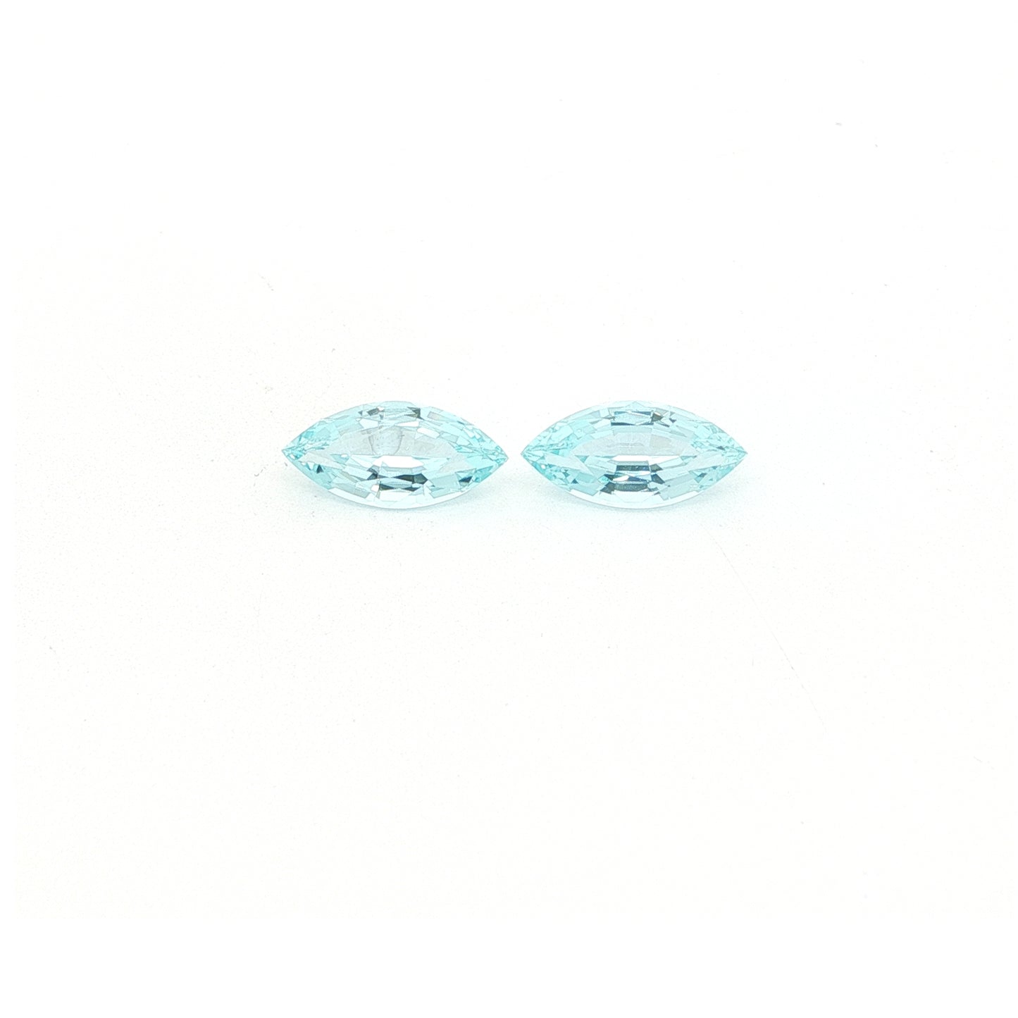 Aquamarine Marquise Matched Pair 2.79ct (H) 12x5.7mm 275pct