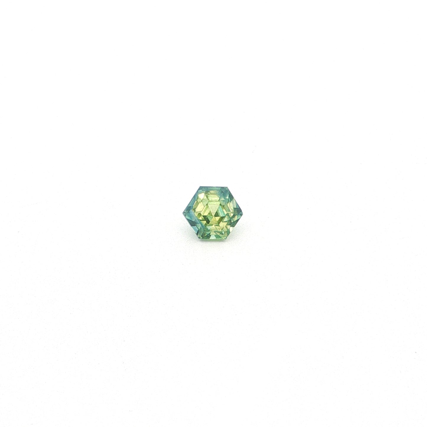 Bicolor Sapphire Hexagon 1.58ct (H) 6.78x5.93mm 900pct