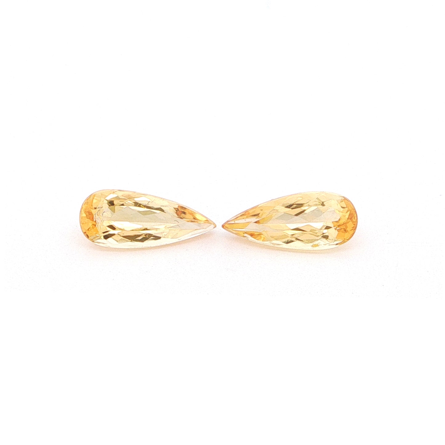 Imperial Topaz Pear Shape Matched Pair 5.19ct (N) 13.5x5.6mm 320pct