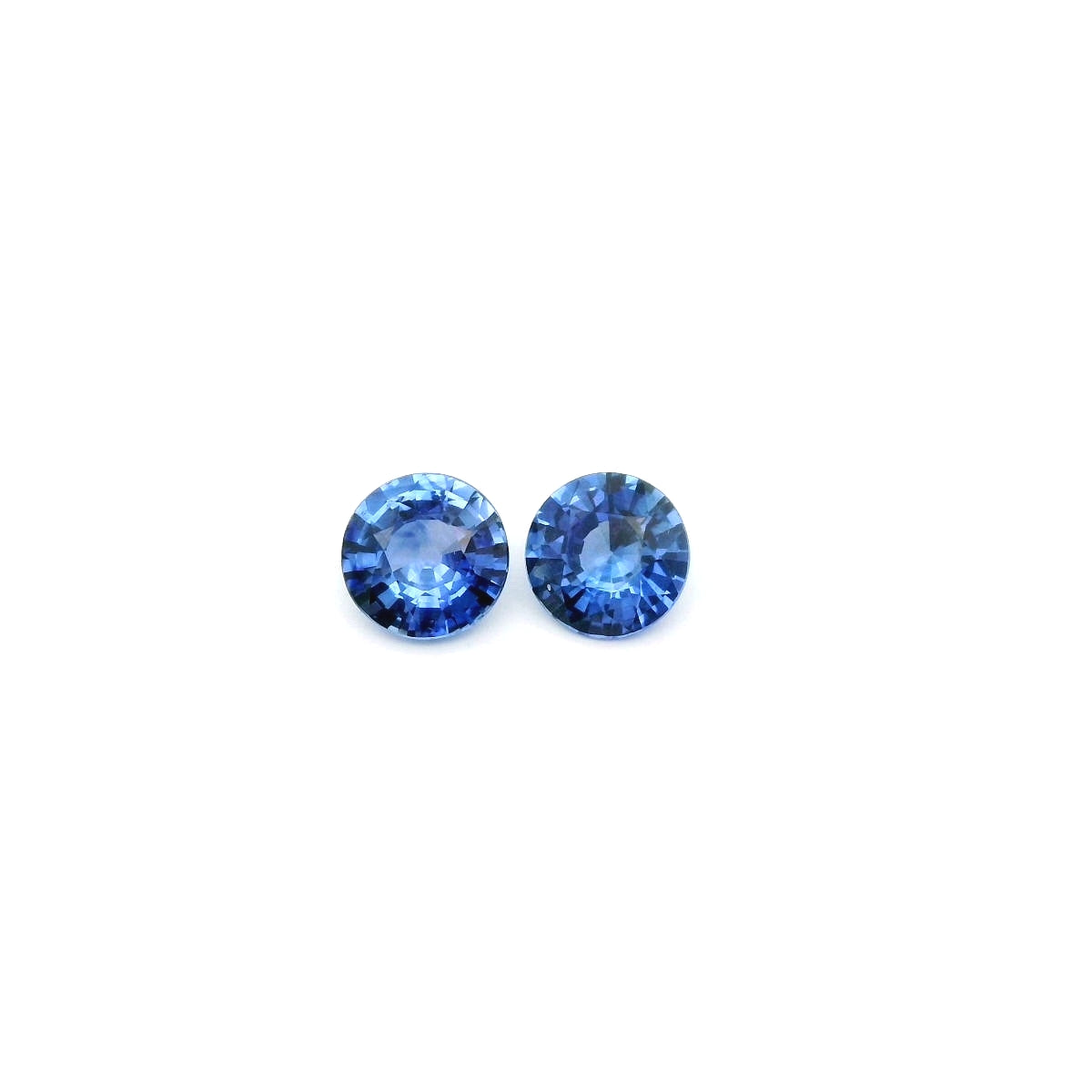 Blue Sapphire Round Matched Pair 1.62ct (H) 5.8mm 1200pct