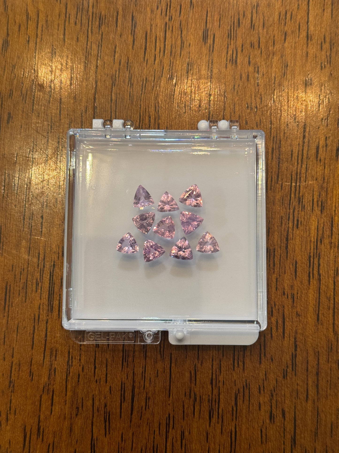 Pink Spinel Trillion 8.08ct (N) Suite 100pct