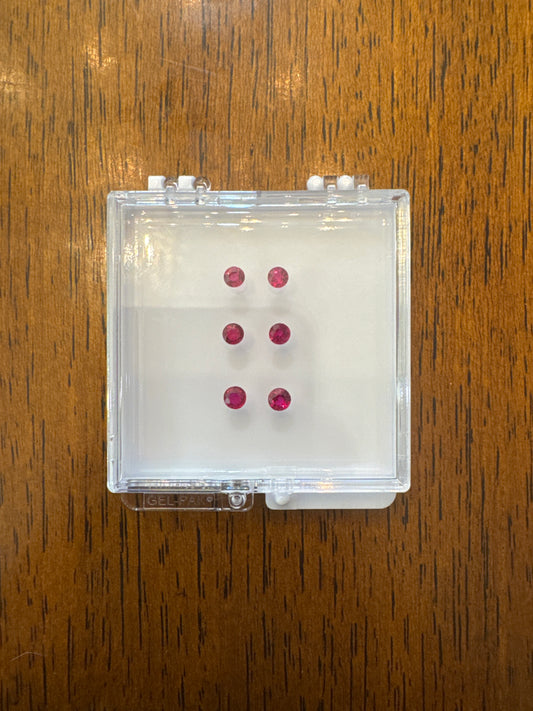 RUBY RD SUITE 1.86CT (H) 6PCS 3.7-4MM KC9900