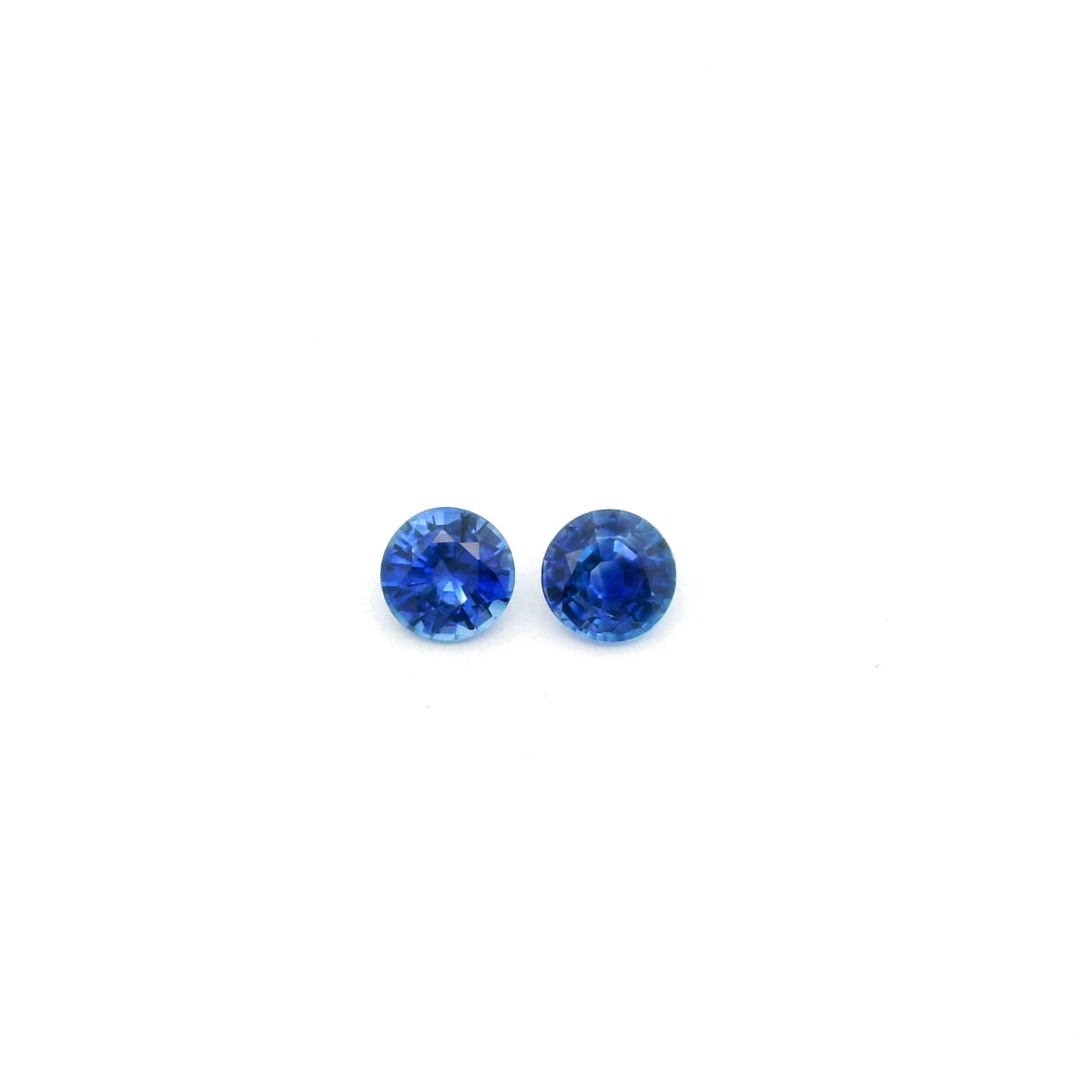 Blue Sapphire Round Matched Pair 0.88ct (H) 4.6mm 800pct