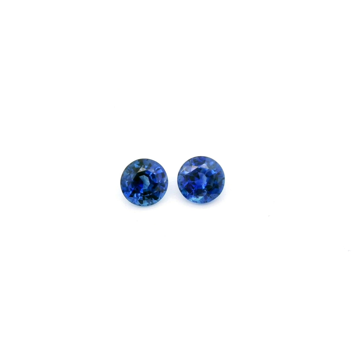 Blue Sapphire Round Matched Pair 1.68ct (H) 5.6mm 900pct