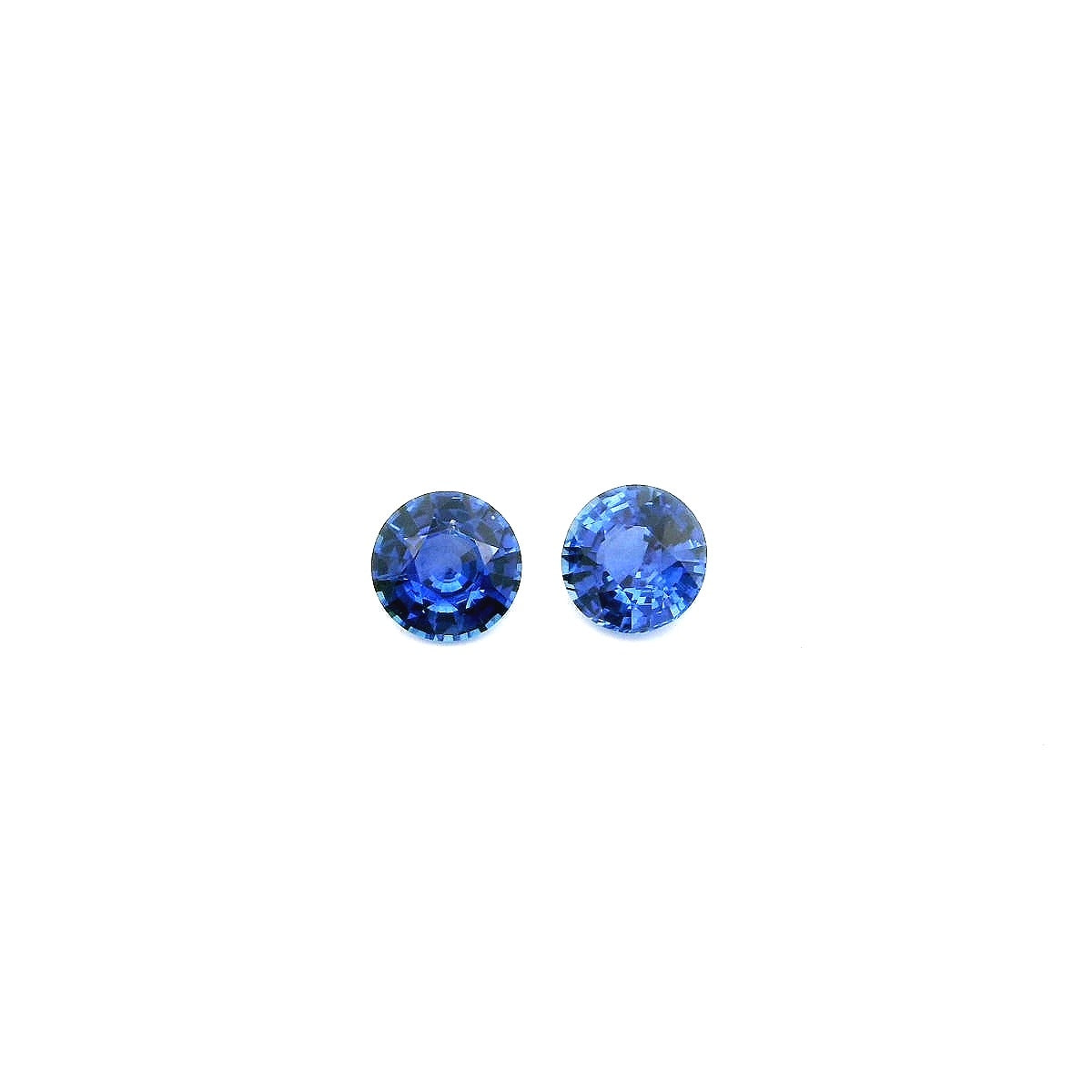 Blue Sapphire Round Matched Pair 1.89ct (H) 5.8mm 1300pct