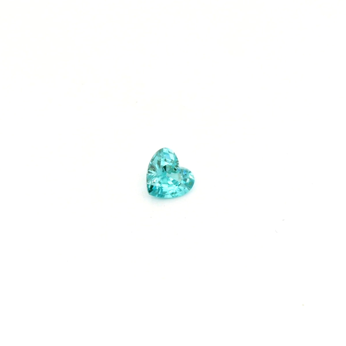 Blue Zircon Heart (H) 6x5.6mm 75pct
