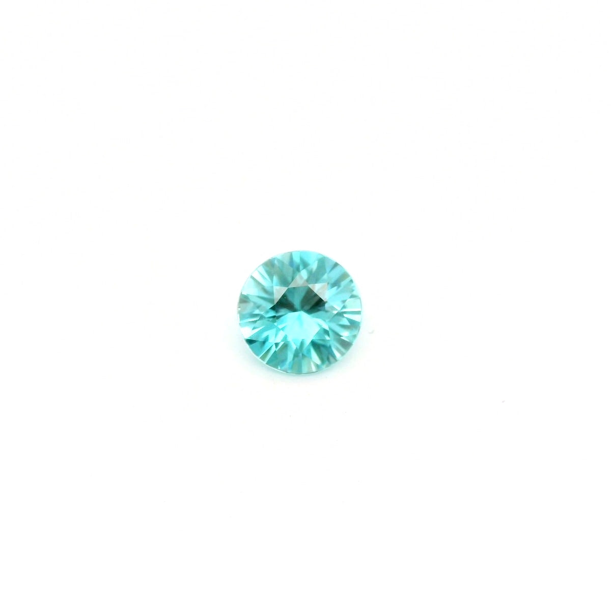 Blue Zircon Round 3.69ct (H) 9mm 225pct