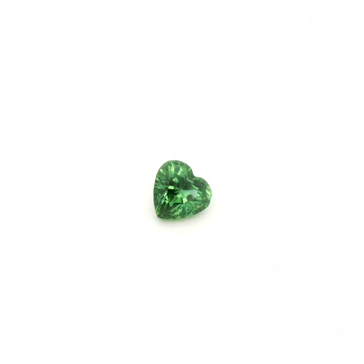 Green Sapphire Heart 1.58ct (H) 6.9x6.6mm 600pct