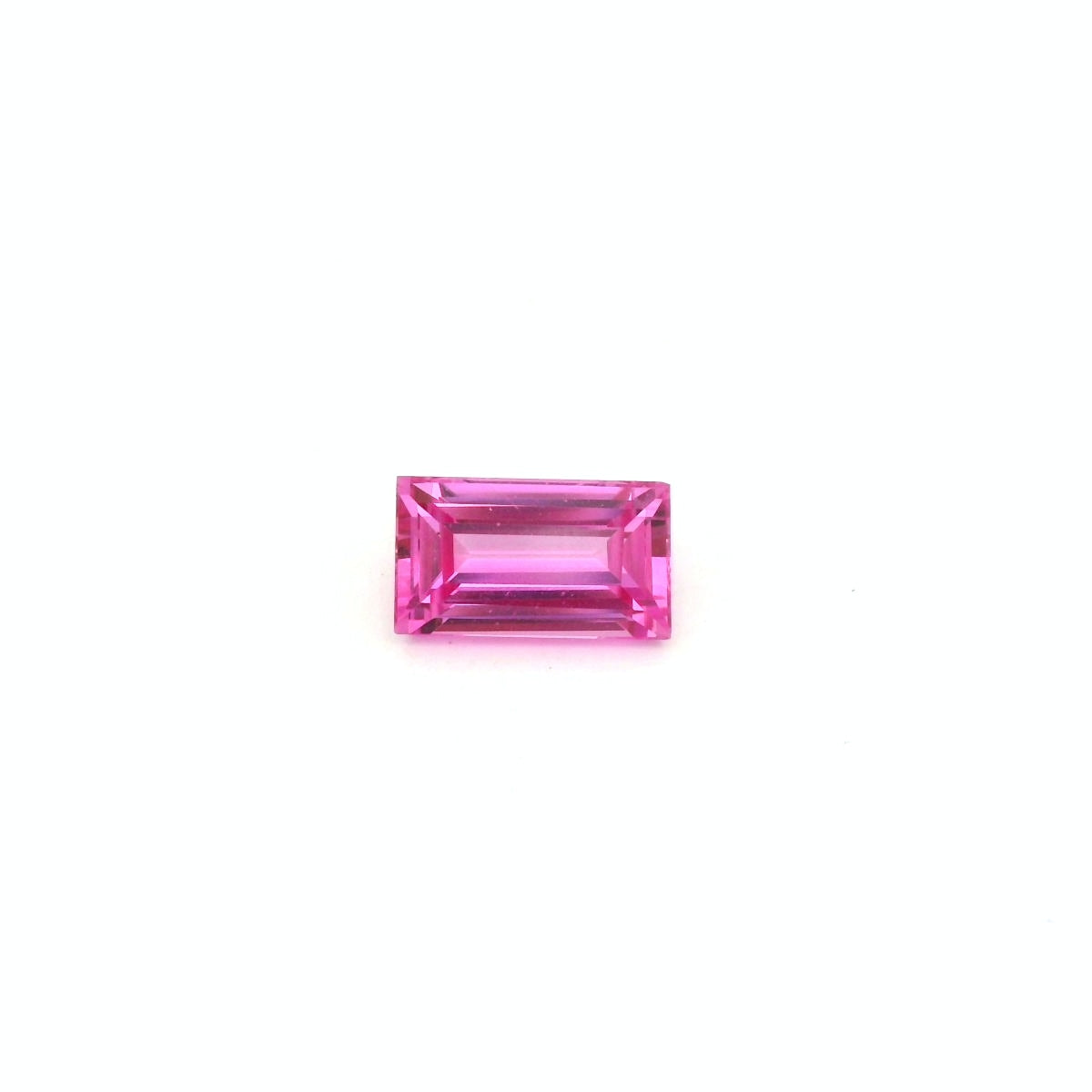 Madagascar Pink Sapphire Baguette 3.08ct (N) 10.45x6mm Certified 3200pct