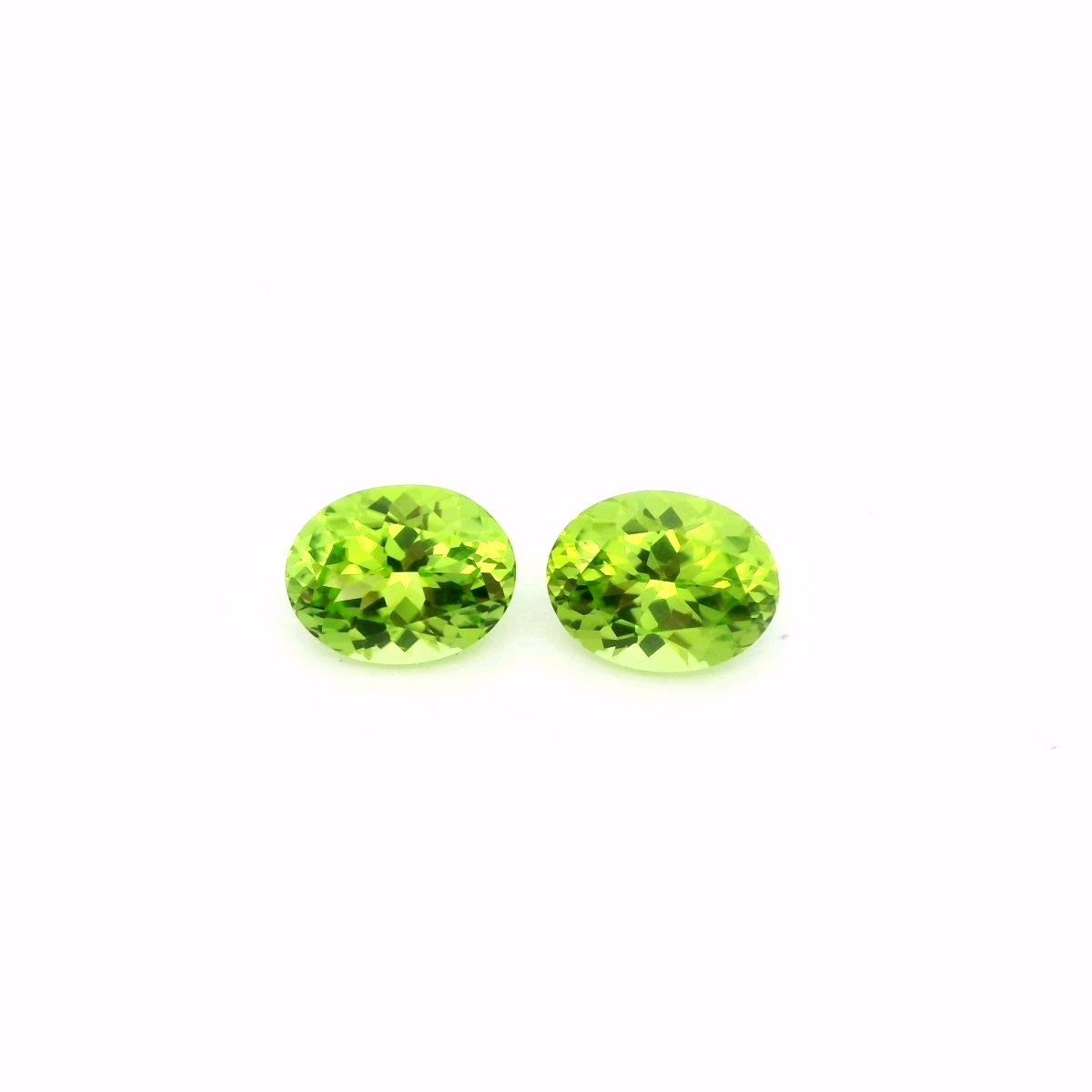 Pakistani Peridot Oval Matched Pair 2.78ct (N) 7.8x6.1mm 55pct