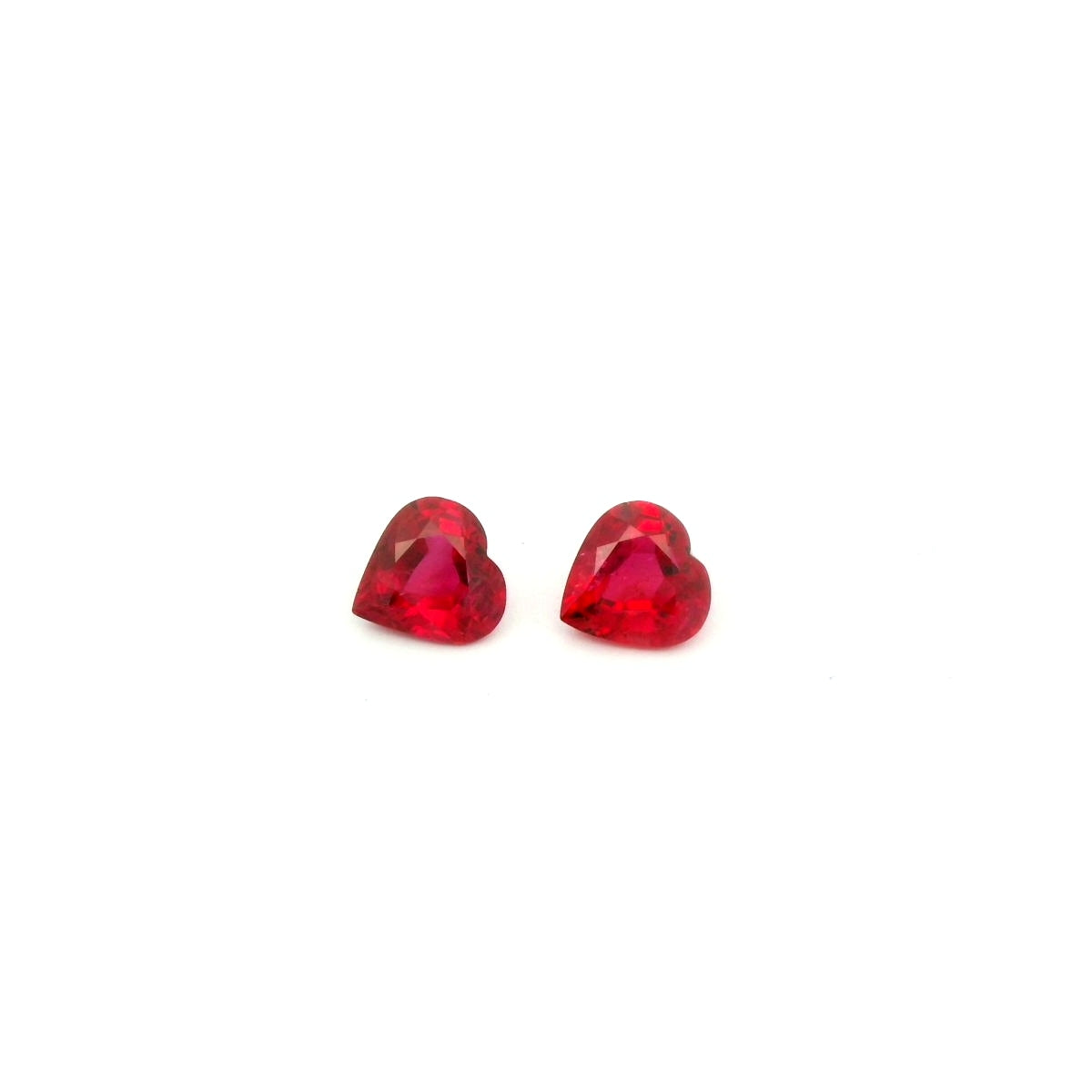 Ruby Heart Matched Pair 1.00ct (H) 5.1mm 1550pct