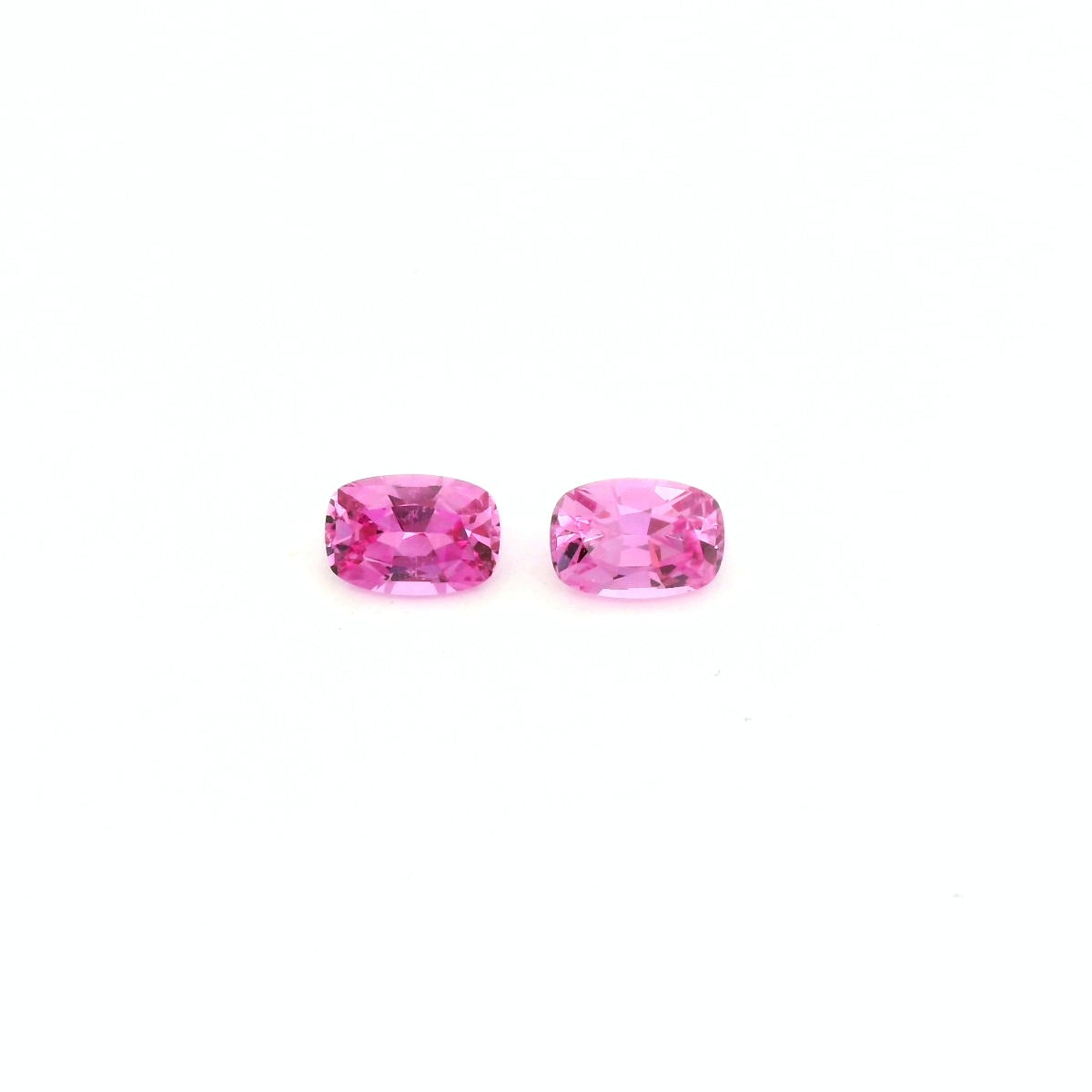 Pink Sapphire Cushion Matched Pair 1.66ct (H) 6.5x4.5mm 750pct