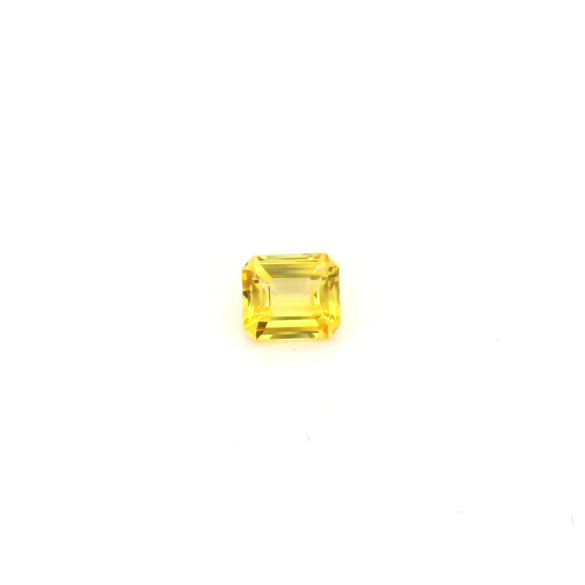 Yellow Sapphire Emerald Cut 1.99ct (H) 7.3x6.4mm (2) 650pct