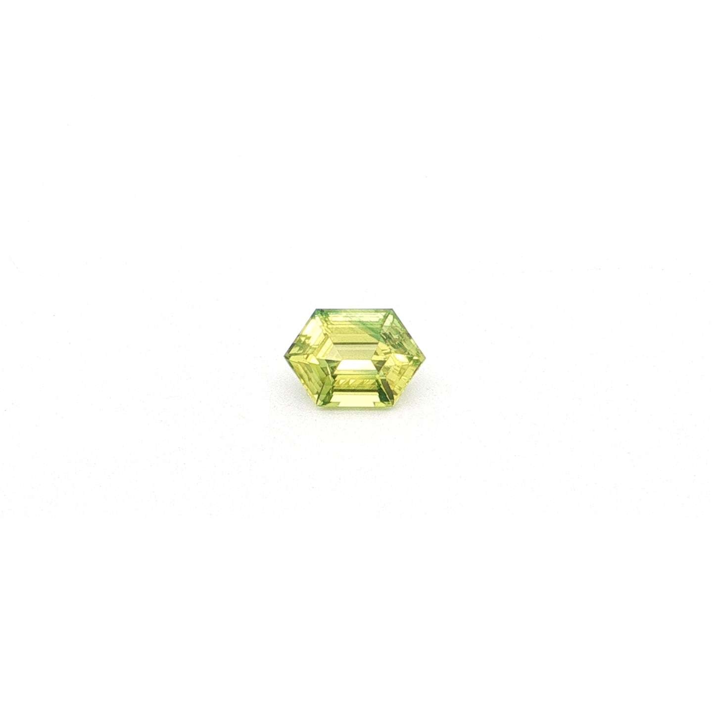 Yellow-Green Sapphire Hexagon 2.66ct (N) 10x6.9mm 700pct