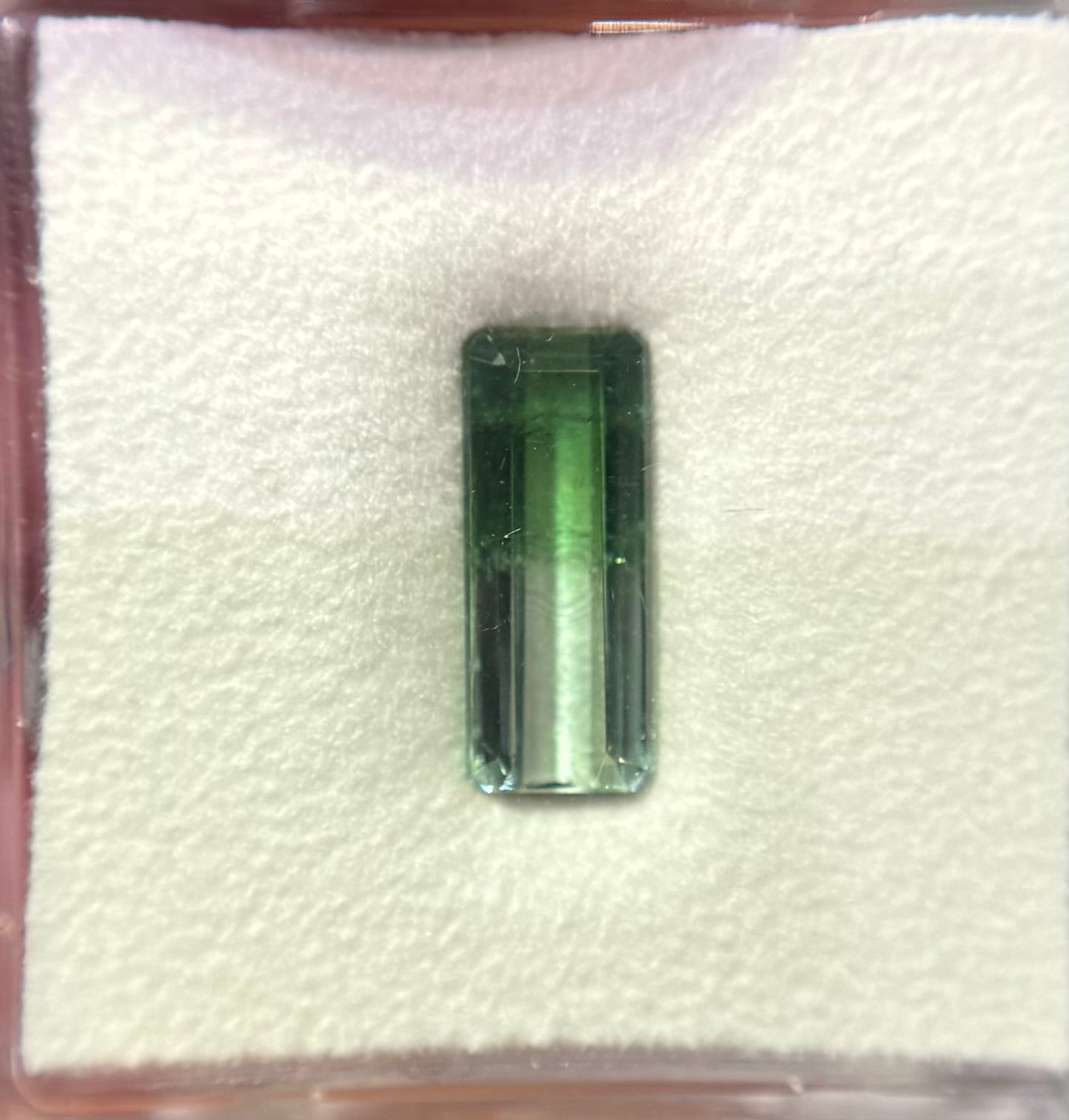 Bicolor Tourmaline Emerald Cut 1.78ct (H) 11.72x4.75mm 150pct