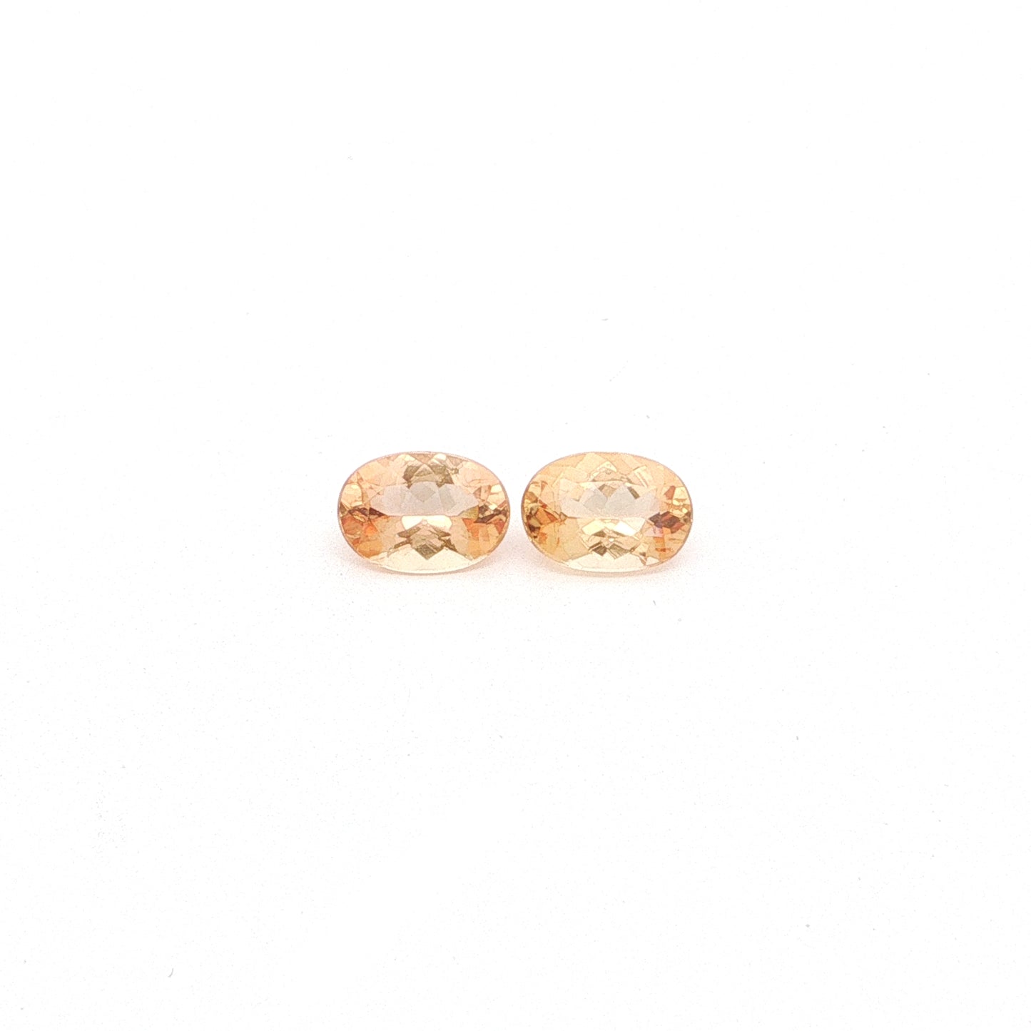 Imperial Topaz Oval Matched Pair 2.69ct (N) 8x6mm 350pct