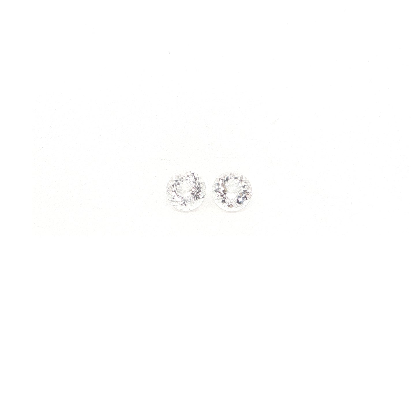 Morganite Round Matched Pair 0.85ct (H) 5mm 50pct