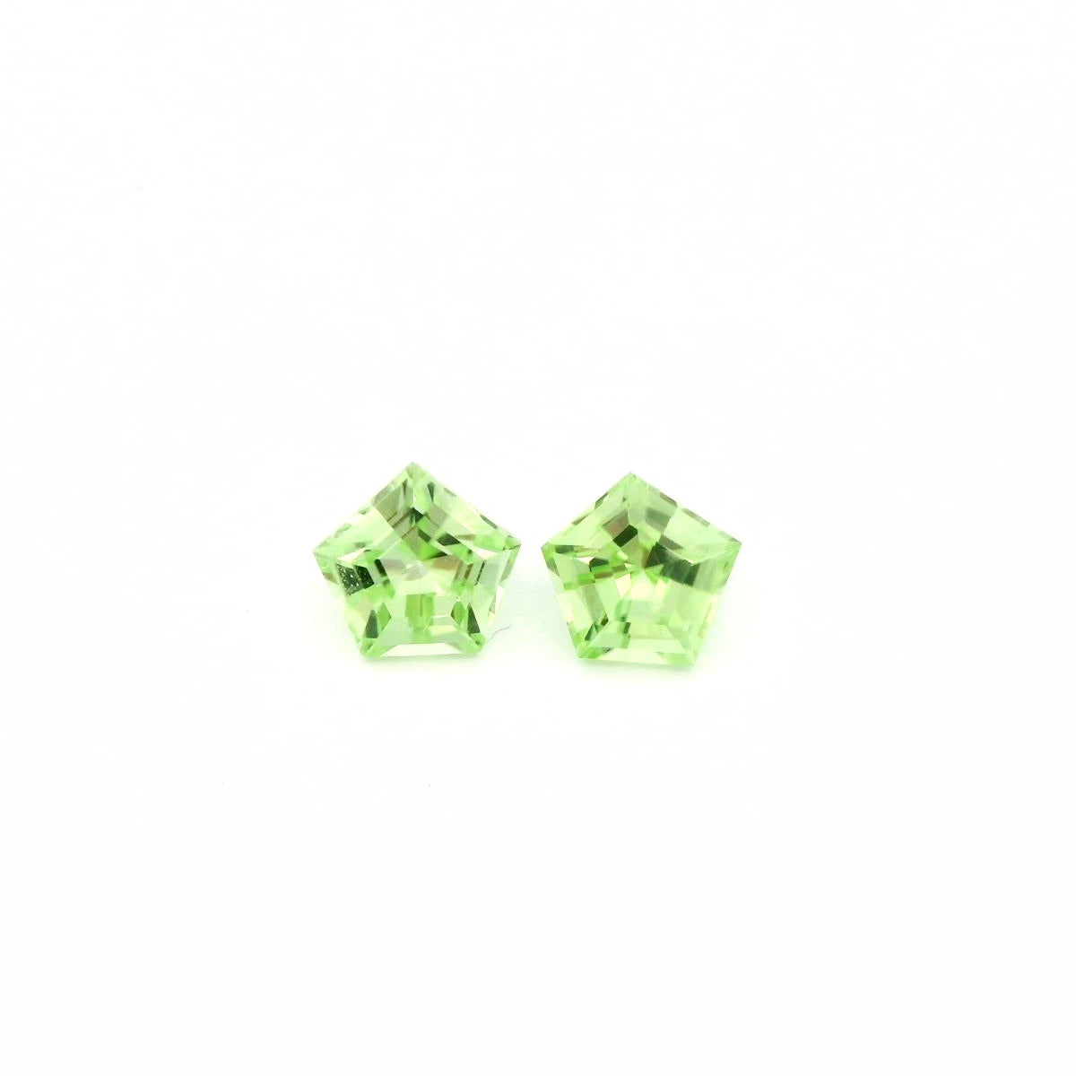 Pakistani Peridot Fancy Cut Matched Pair 2.69ct (N) 7mm 95pct