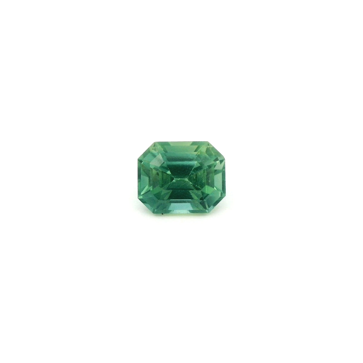 Sri Lankan Green Sapphire Asscher 1.23ct (H) 6.4x5.3mm 550pct