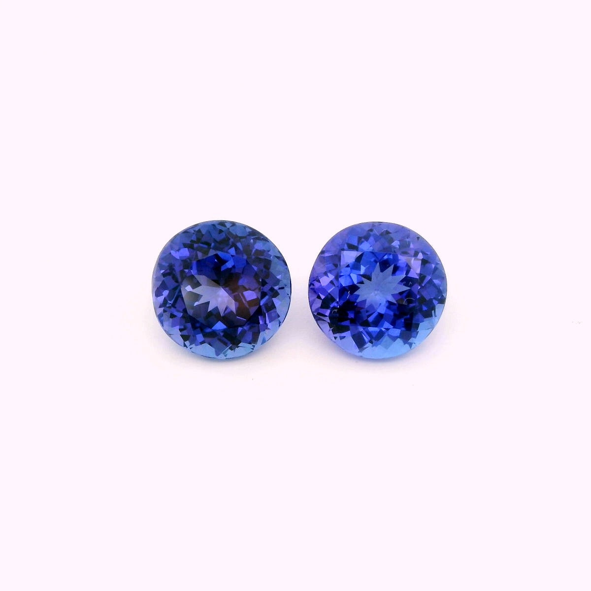 Tanzanite Round Matched Pair 8.31ct (H) 9.7mm 450pct