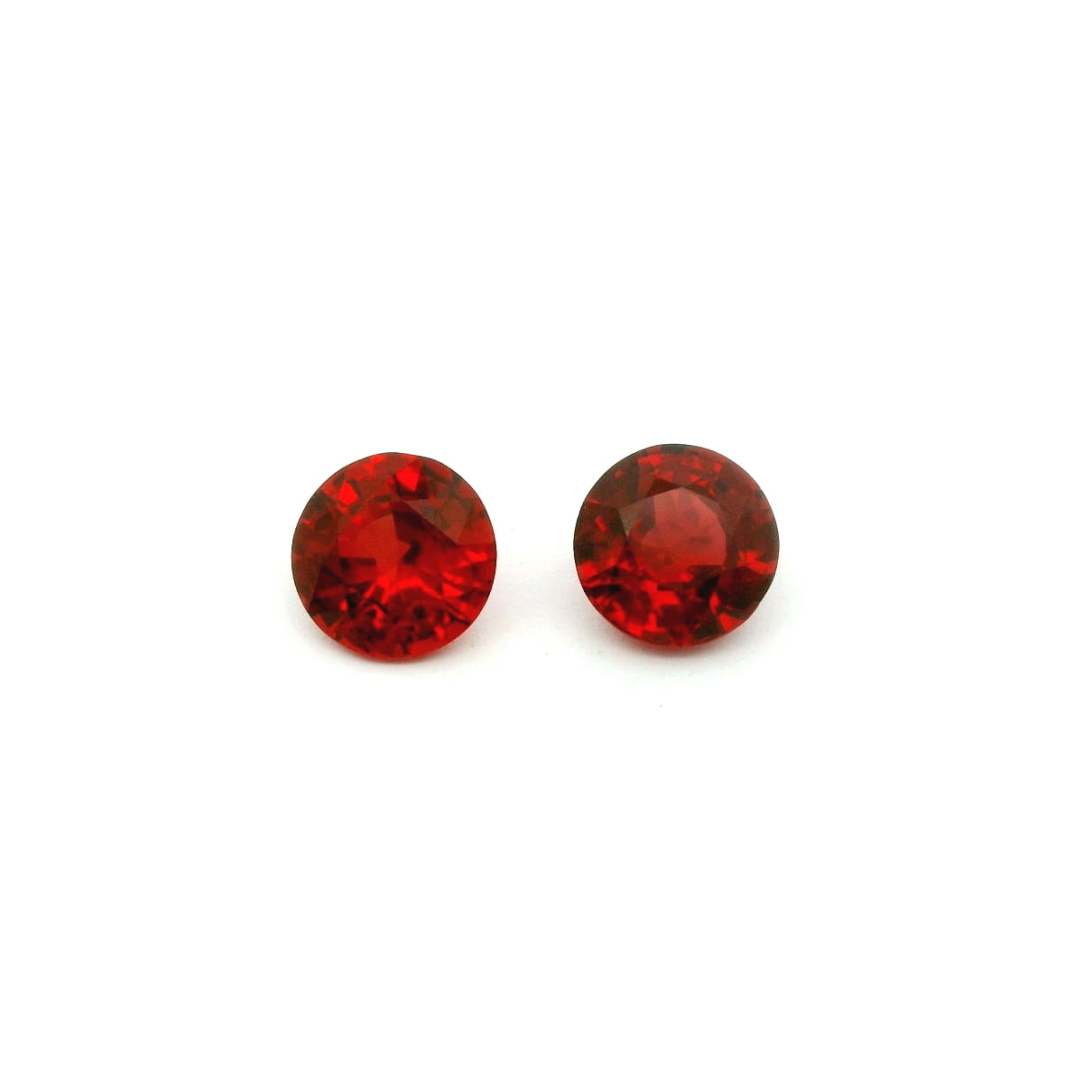 Mozambique Ruby Round Matched Pair 2.39ct (H) 6.3mm 4800pct
