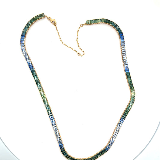 BS/GSA BG OMBRE NK W/CH 25.32CT 18KY KC911200