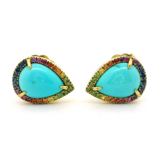 TQ/RW PS HALO ER 2.85/.38CT 18KY KC91350