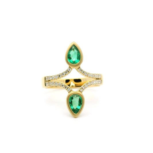 EM PS 2ST RI 0.50/.24CT 18KY SZ7 KC91850