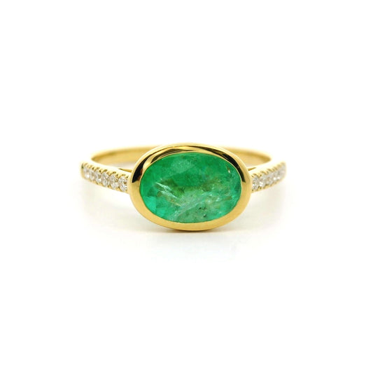 EM OV SK RI 0.92/.12CT 18KY SZ6.5 KC9890