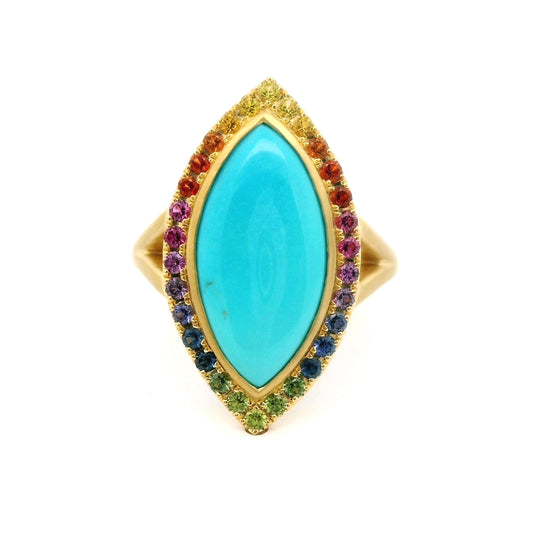 TQ/RW MQ HALO RI 3/.54CT 18KY SZ7.5 KC92450