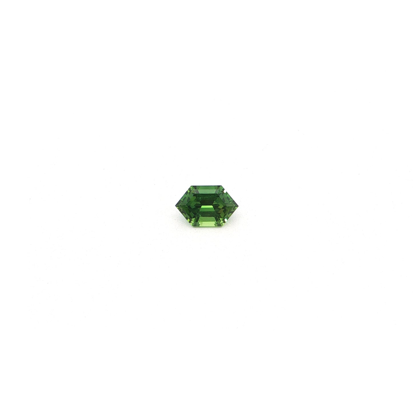 Kenyan Green Sapphire Hexagon AGTL Certified 1.14ct (H) 7.97x5.12mm 600pct