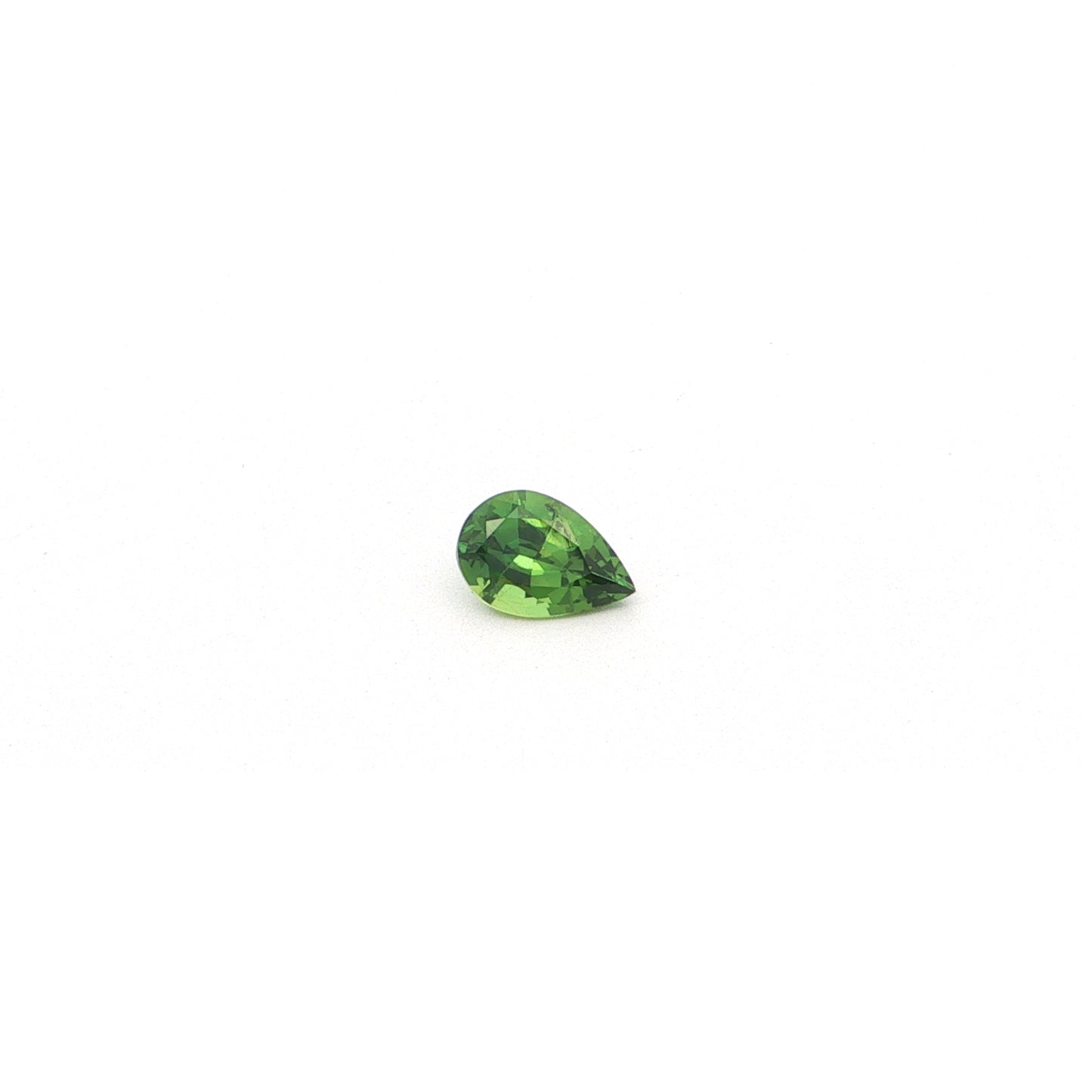 Kenyan Green Sapphire Pear Shape AGTL Certified 1.28ct (H) 8.39x5.63mm 450pct