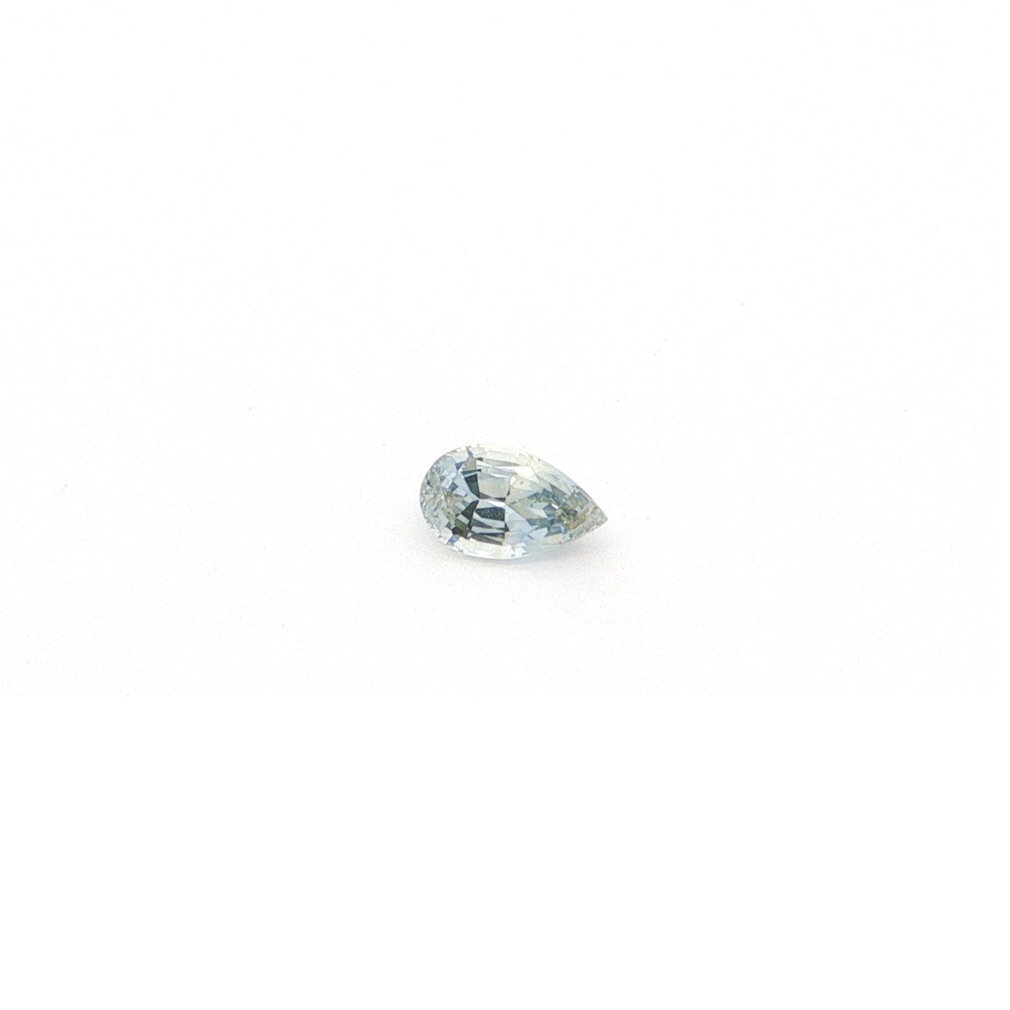 Sri Lankan White Sapphire Pear Shape 1.70ct (N) 9.26x5.5mm 650pct
