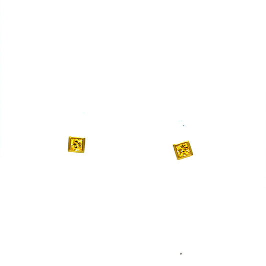 YSAPPH SQ 18KY .42CT