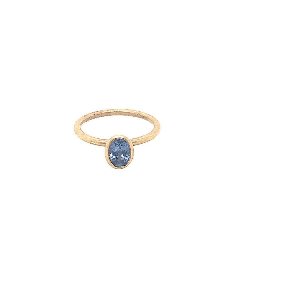 BL SAPPH OV 1.03CT 18KY