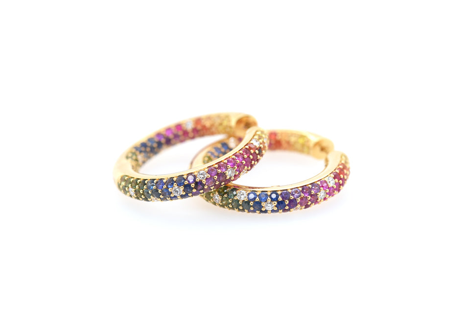 RW/DM HOOP 5.81/.45CT 18KY