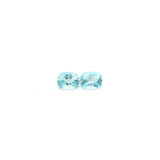 Aquamarine Cushion Matched Pair 1.51ct (N) 6.94x5.48mm