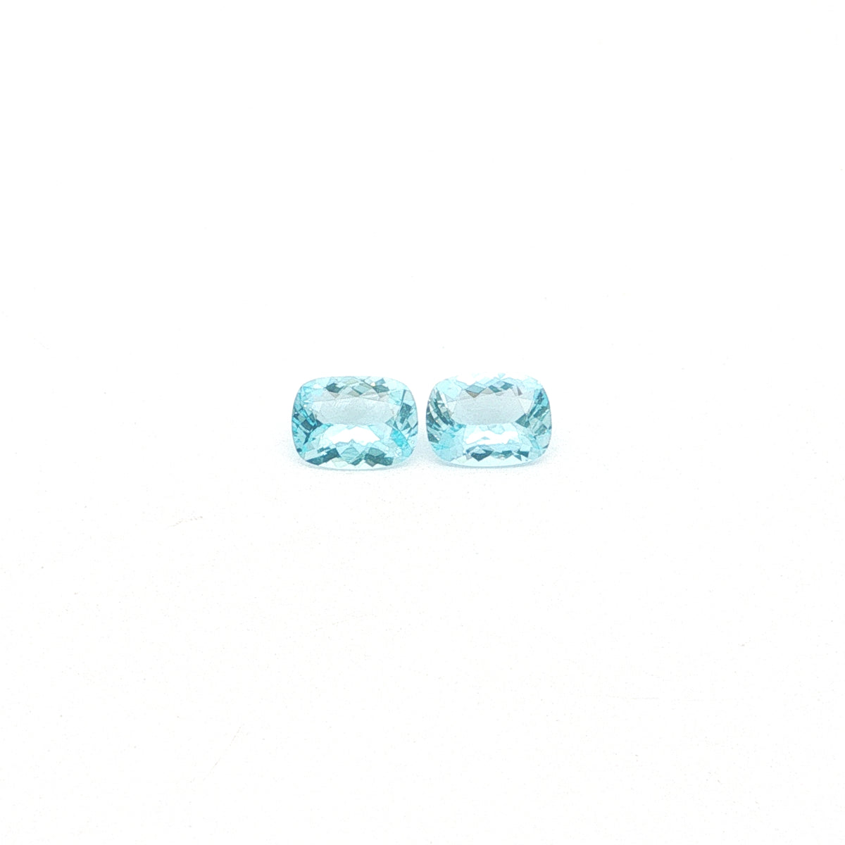 Aquamarine Cushion Matched Pair 1.63ct (N) 7.53x5.68mm