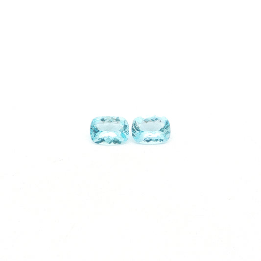 Aquamarine Cushion Matched Pair 1.63ct (N) 7.53x5.68mm