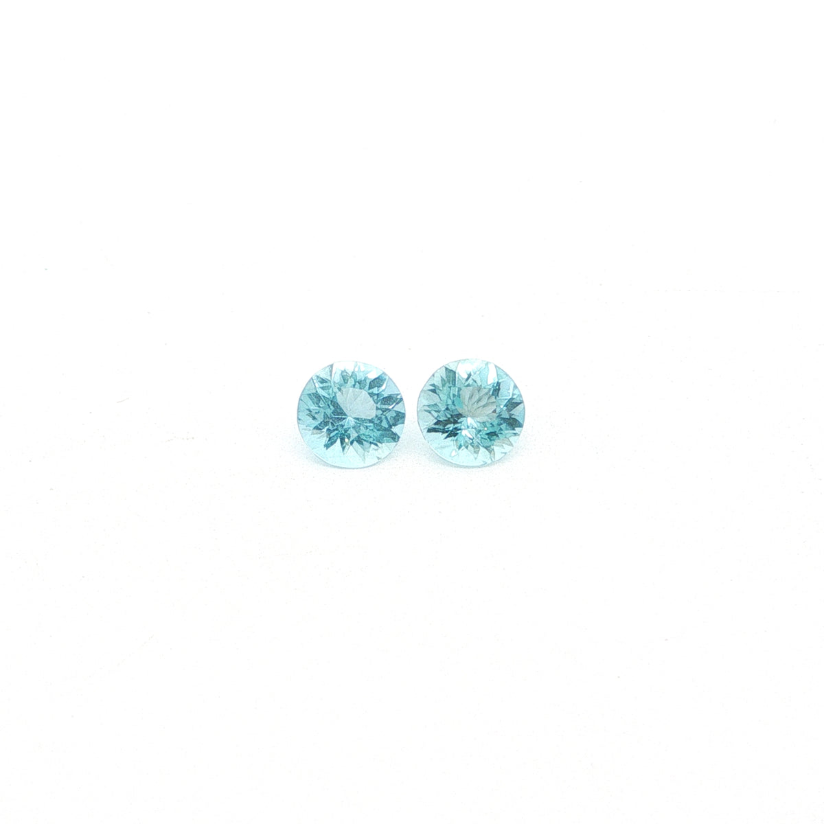 Aquamarine Round Matched Pair 1.69ct (N) 6.5mm (2)
