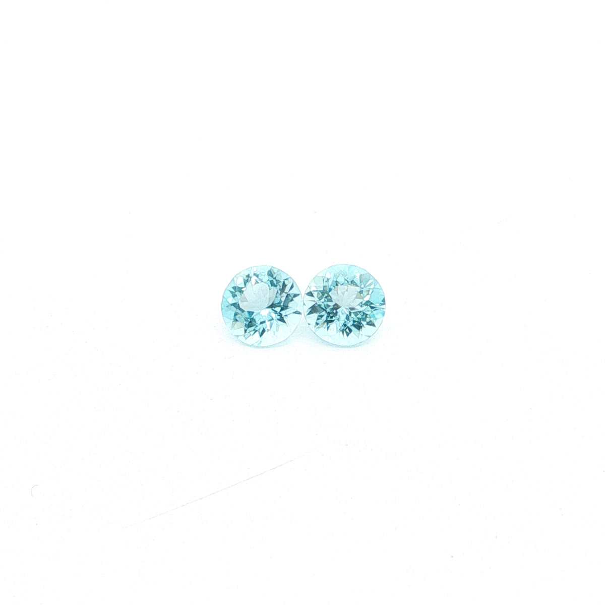 Madagascar Aquamarine Round Matched Pair 1.70ct (N) 6.5mm