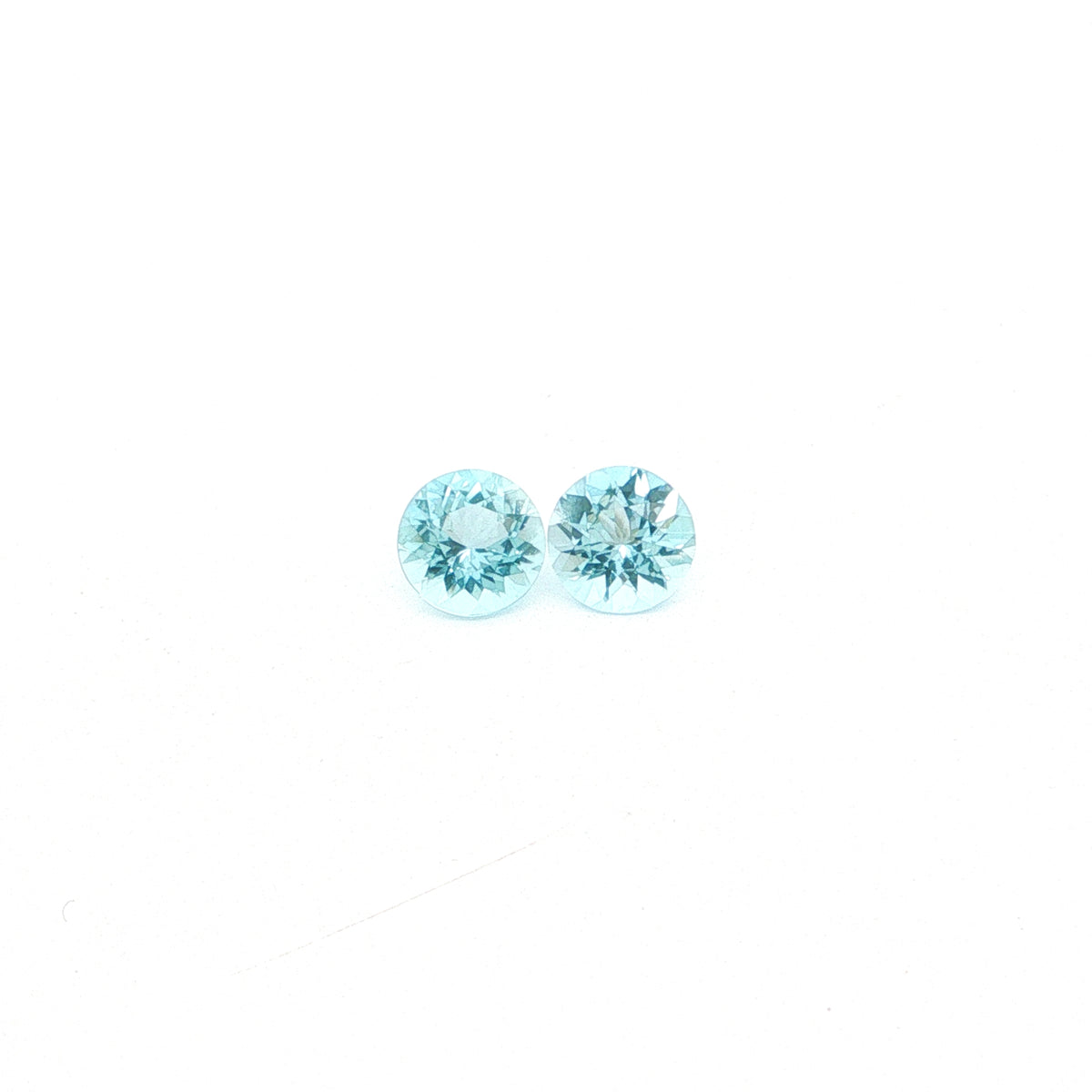 Madagascar Aquamarine Round Matched Pair 1.72ct (N) 6.5mm