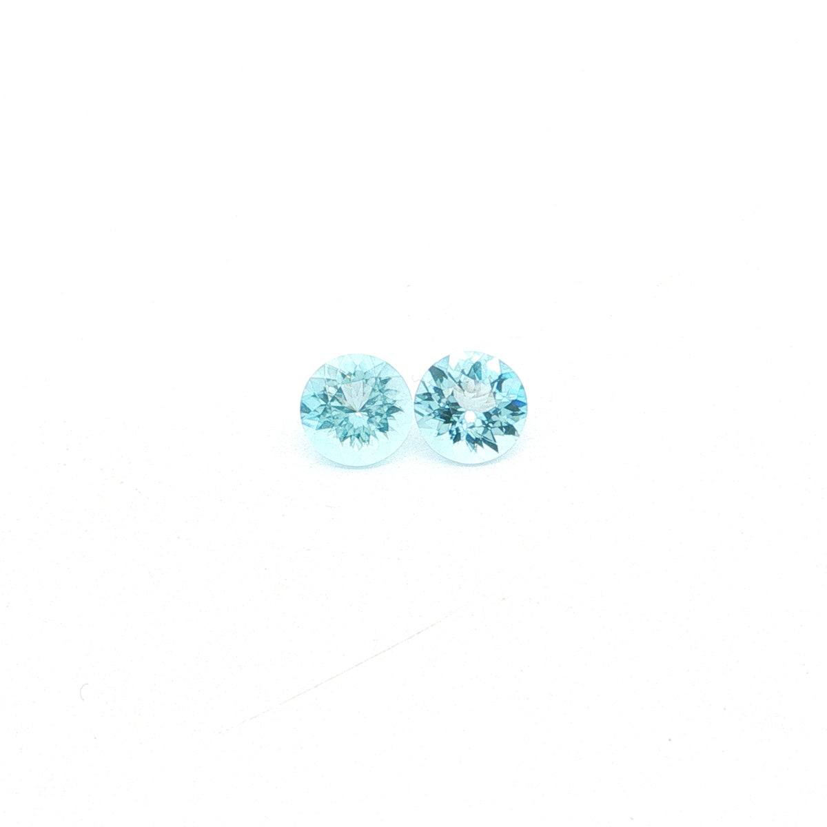 Madagascar Aquamarine Round Matched Pair 1.76ct (N) 6.5mm
