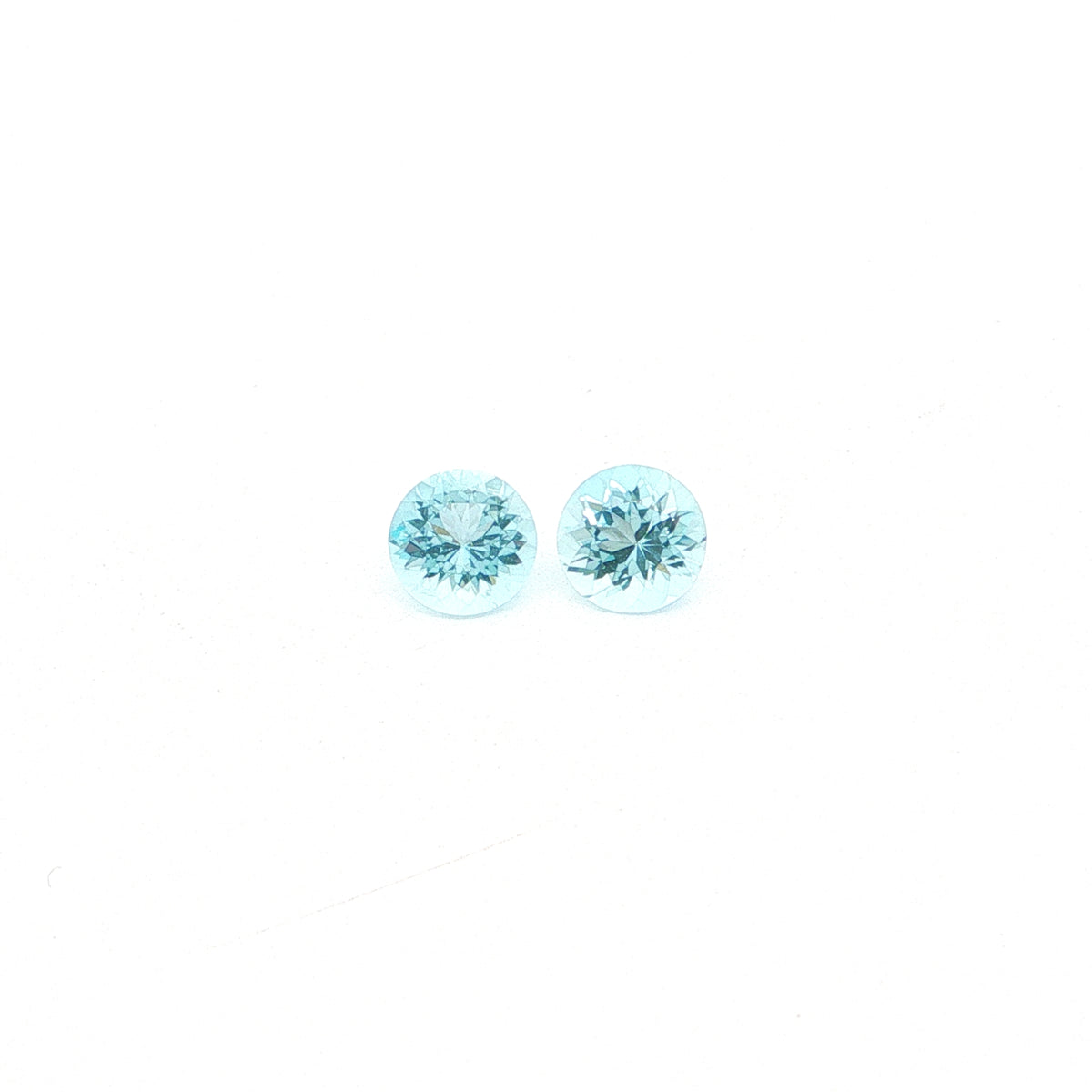 Madagascar Aquamarine Round Matched Pair 1.77ct (N) 6.5mm