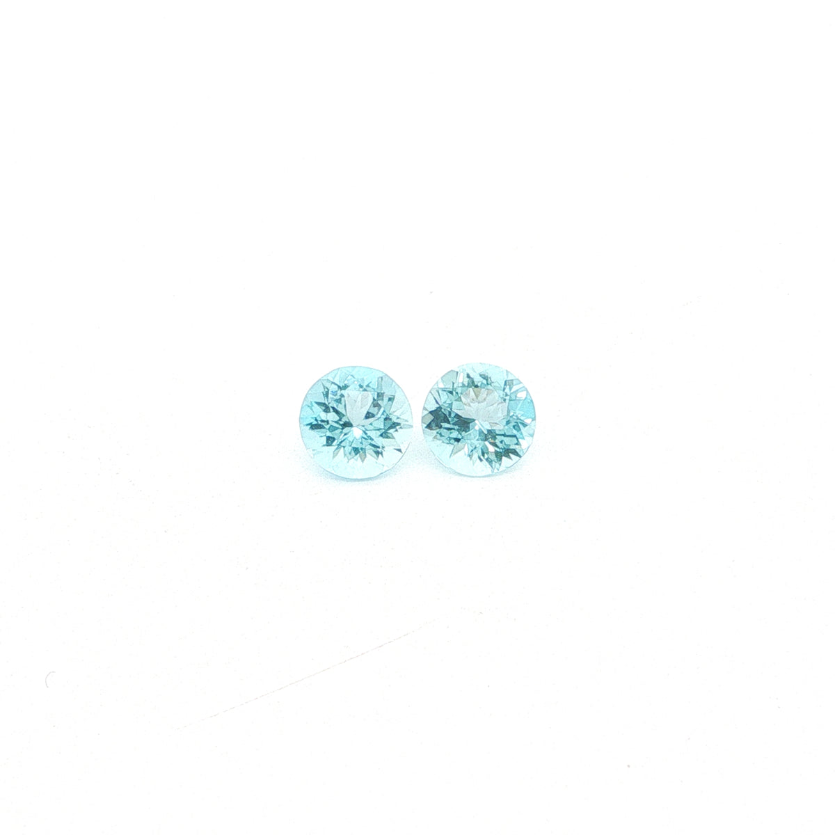 Madagascar Aquamarine Round Matched Pair 1.79ct (N) 6.5mm