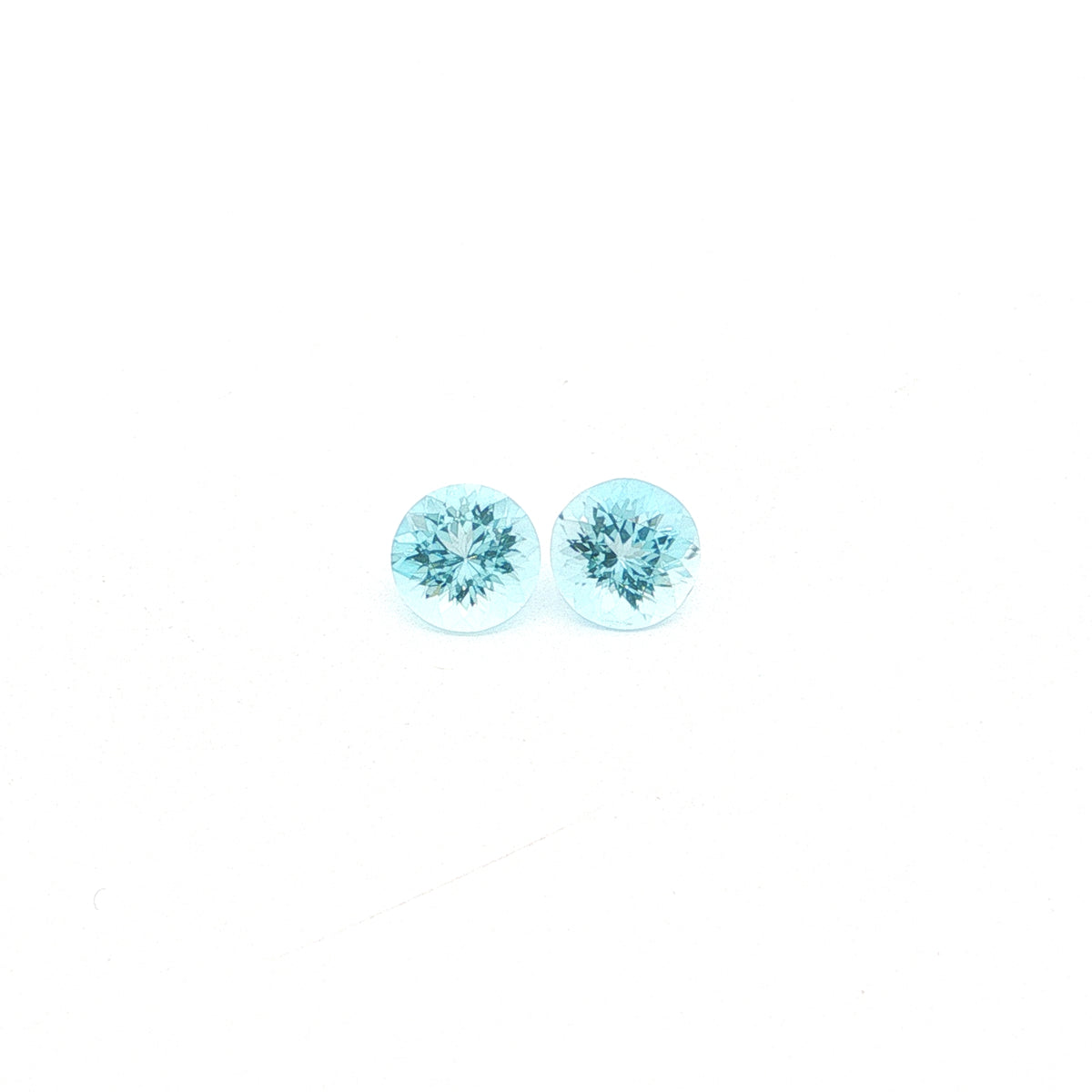Madagascar Aquamarine Round Matched Pair 1.83ct (N) 6.5mm