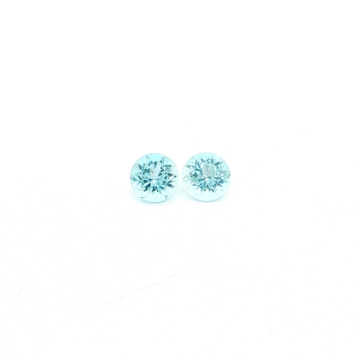 Madagascar Aquamarine Round Matched Pair 1.85ct (N) 6.5mm