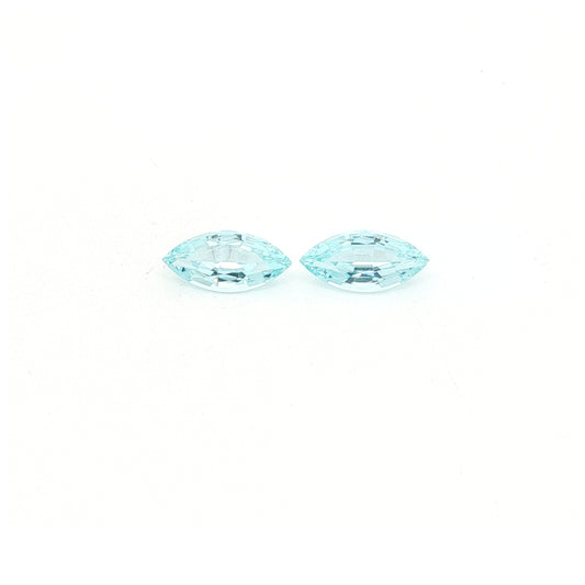 Aquamarine Marquise Matched Pair 2.79ct (H) 12x5.7mm 275pct